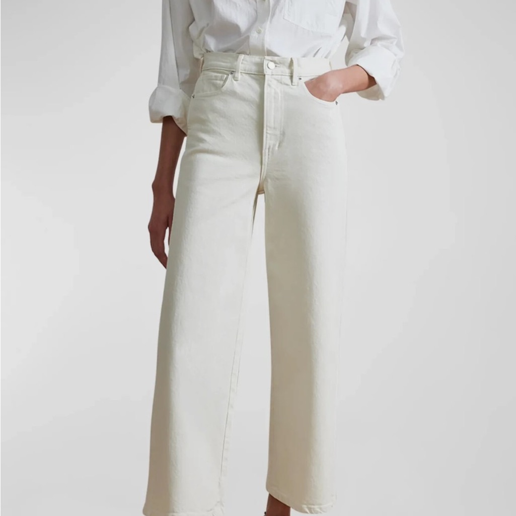 Apiece Apart Merida High-Rise Jeans - Cream
